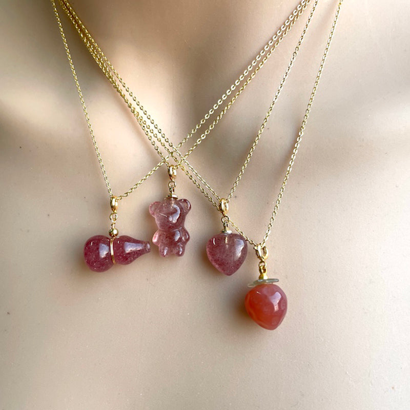 Grape Gummy Bear Necklace
