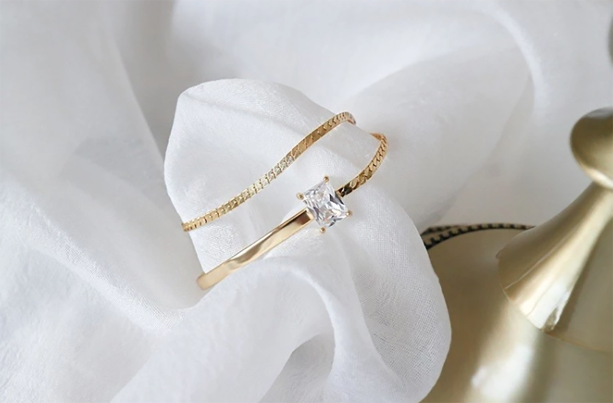 Double Layer Stone Bracelet