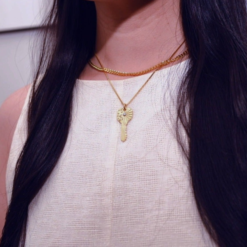 Galaxy Key Necklace