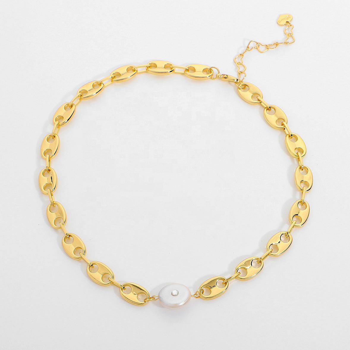 Choker Necklace w Pearl Accent