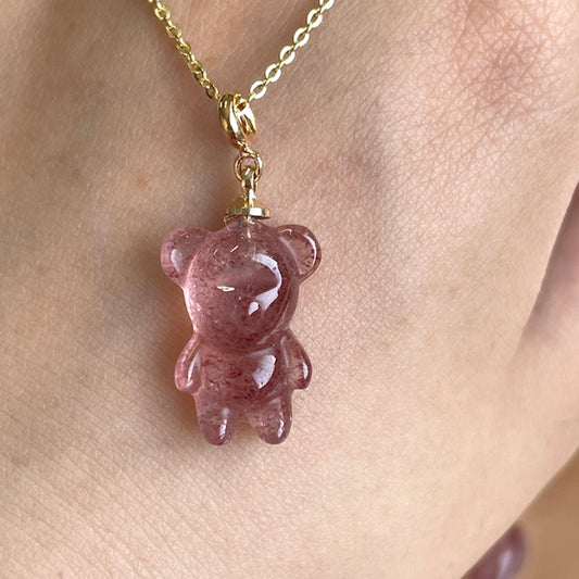 Grape Gummy Bear Necklace