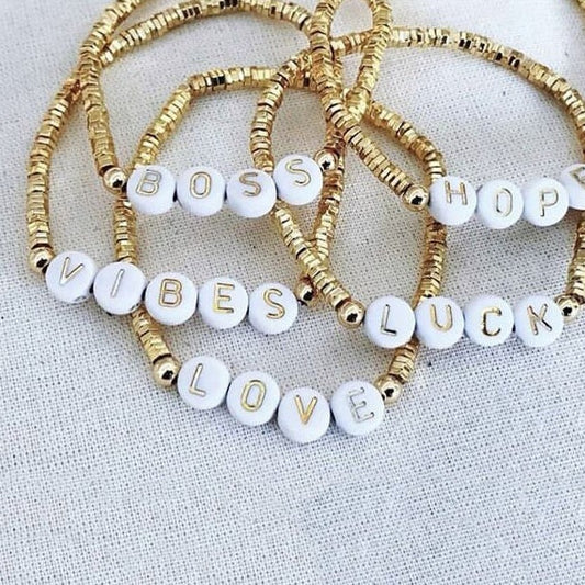 Letter Beads Bracelet