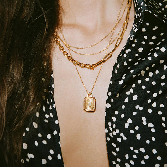 Moonstone Locket Necklace