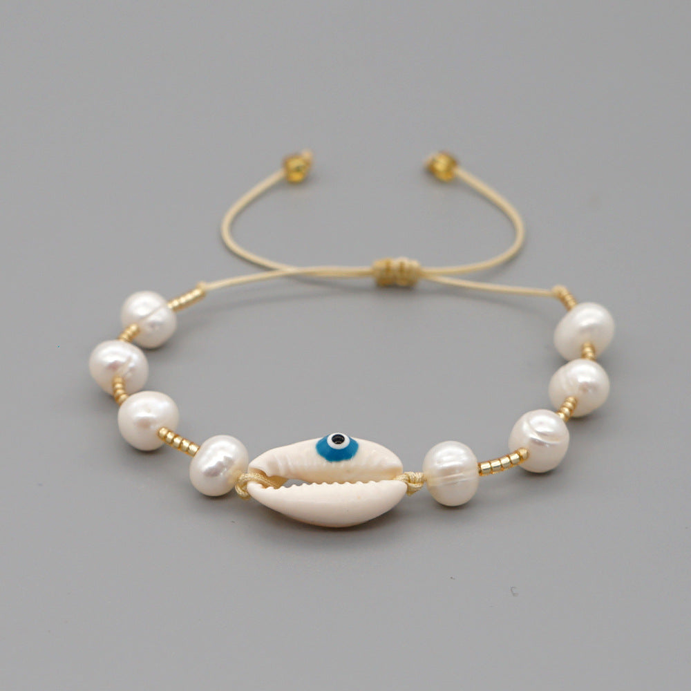 Pearls & Shell Beach Bracelet