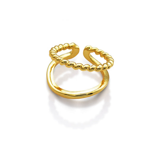 Twist Double Ring