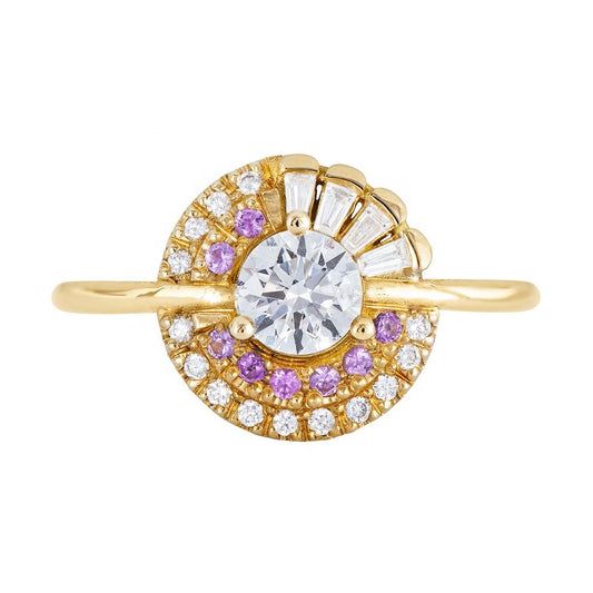 Art Deco Cluster Stone Ring